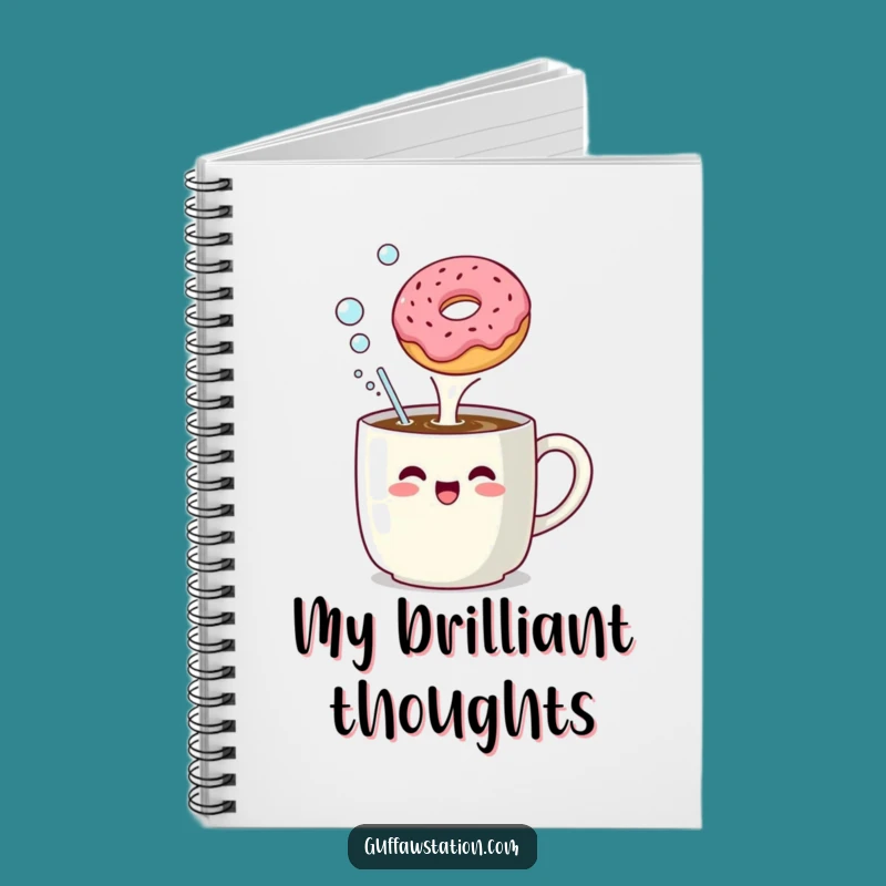 Funny Coffee Mug Donut Bubble Notebook: Jot Down Morning Laughs
