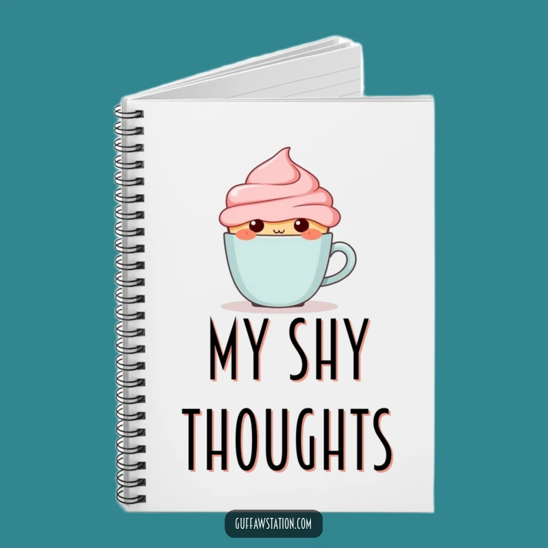 Funny Blushing Cupcake Notebook - Hilarious Journal for Notes & Doodles Gift