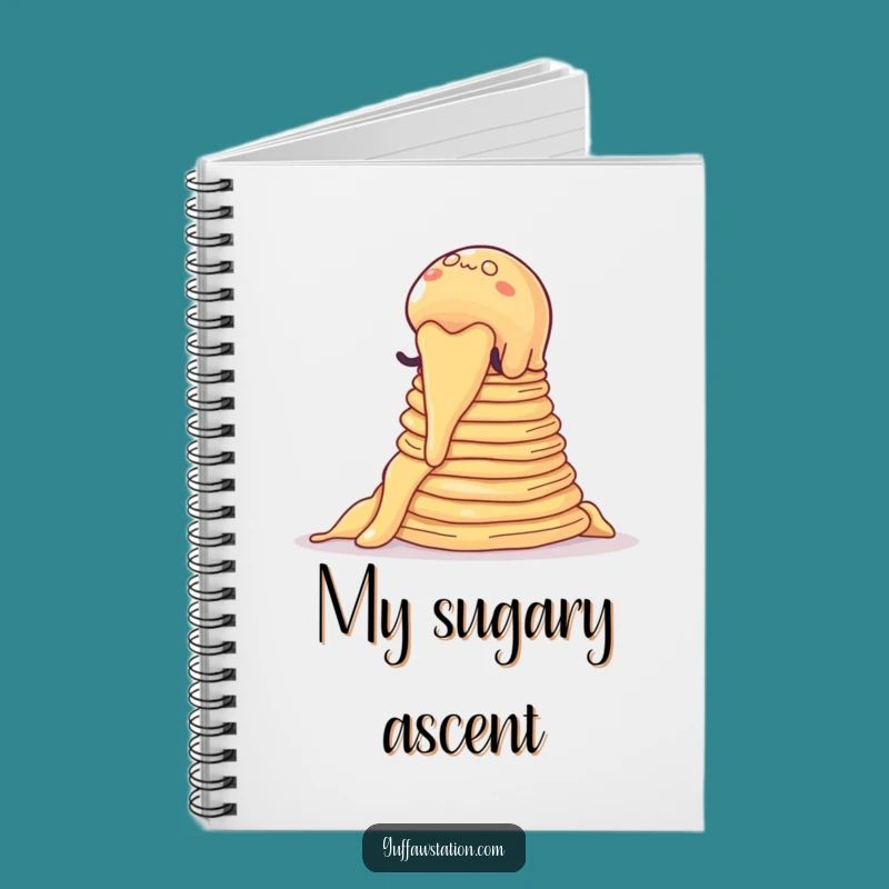 Funny Jelly Pancake Climb Notebook, Cartoon Diary, Creative Funny Gift