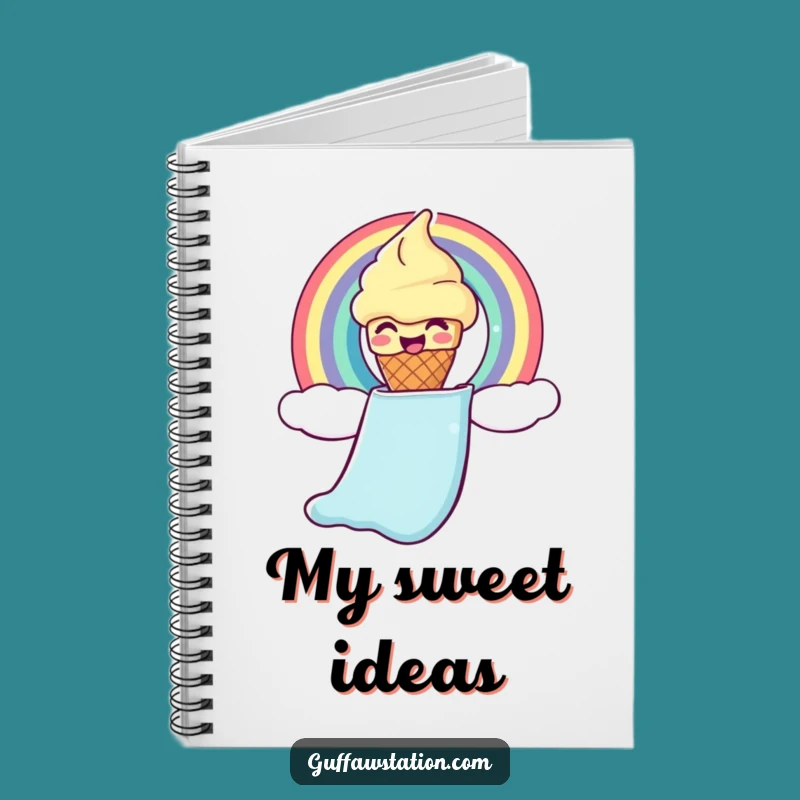 Funny Ice Cream Cone Notebook: Hilarious Journal for Sweet Ideas & Dreams!