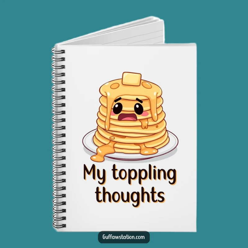 Funny Pancakes Sliding Notebook: Jot Down Breakfast Ideas!