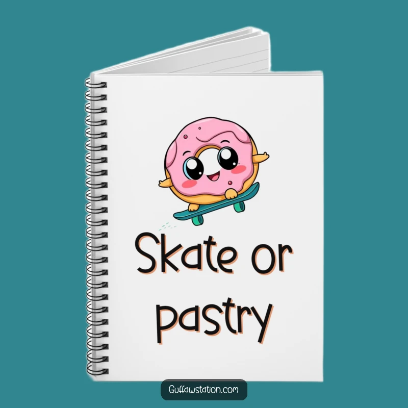 Funny Donut Skateboard Notebook: Jot Down Laughs, Perfect Stationery Funny Gift