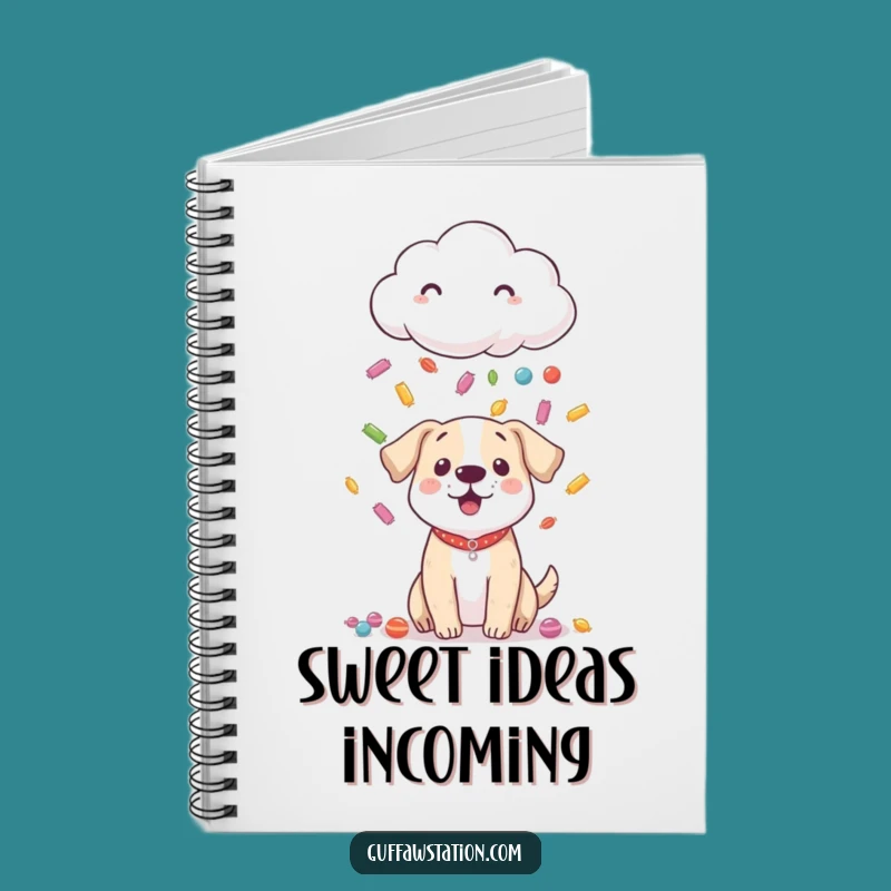 Funny Shy Cloud Dog Notebook: Jot Down Ideas with Sweet Surprises