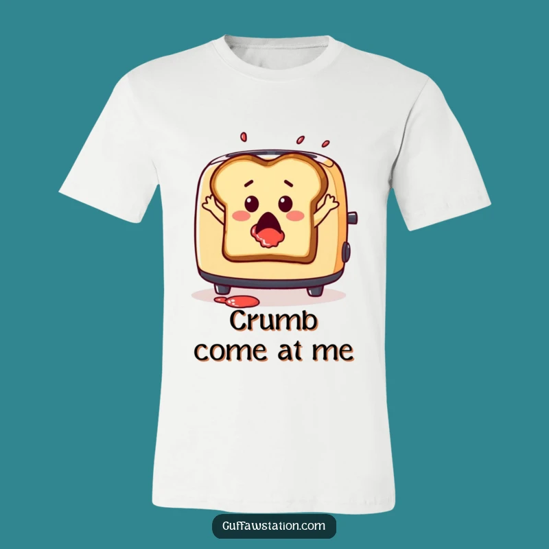 Funny Dramatic Toast Leap T-Shirt - Hilarious Breakfast Chaos Apparel Gift