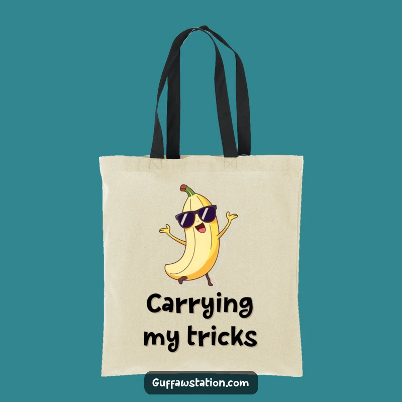 Funny Banana Peel Trickster Tote Bag - Sneaky Accessory Gift