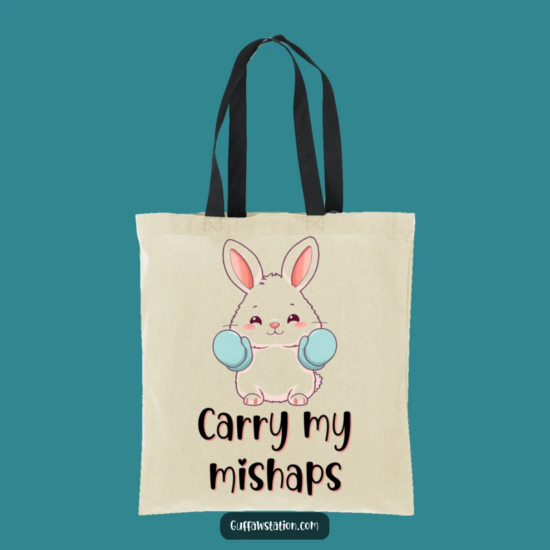 Funny Bunny Oven Mitts Tote Bag - Adorable Baking Companion Gift