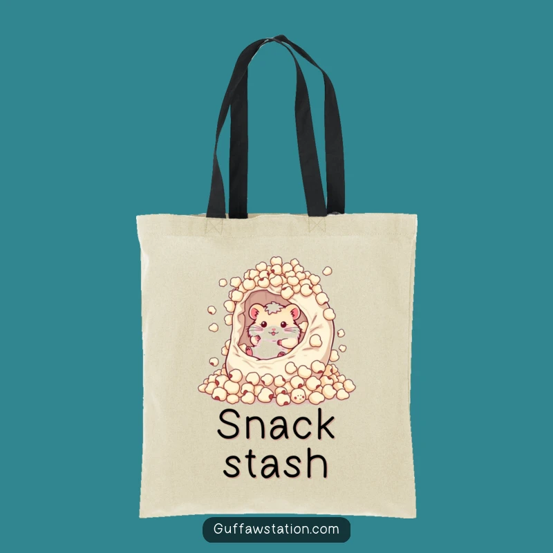 Funny Hamster Cereal Bowl Tote Bag - Adorable and Practical Carry-All