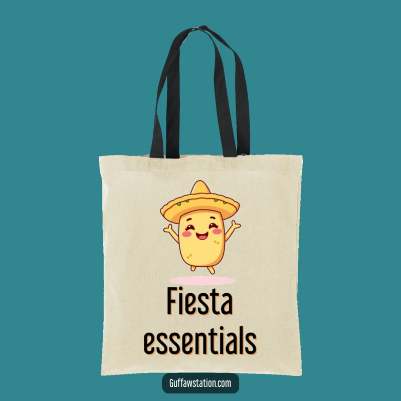 Funny Taco Dancing Tote Bag - Fiesta Ready Shopping Gift